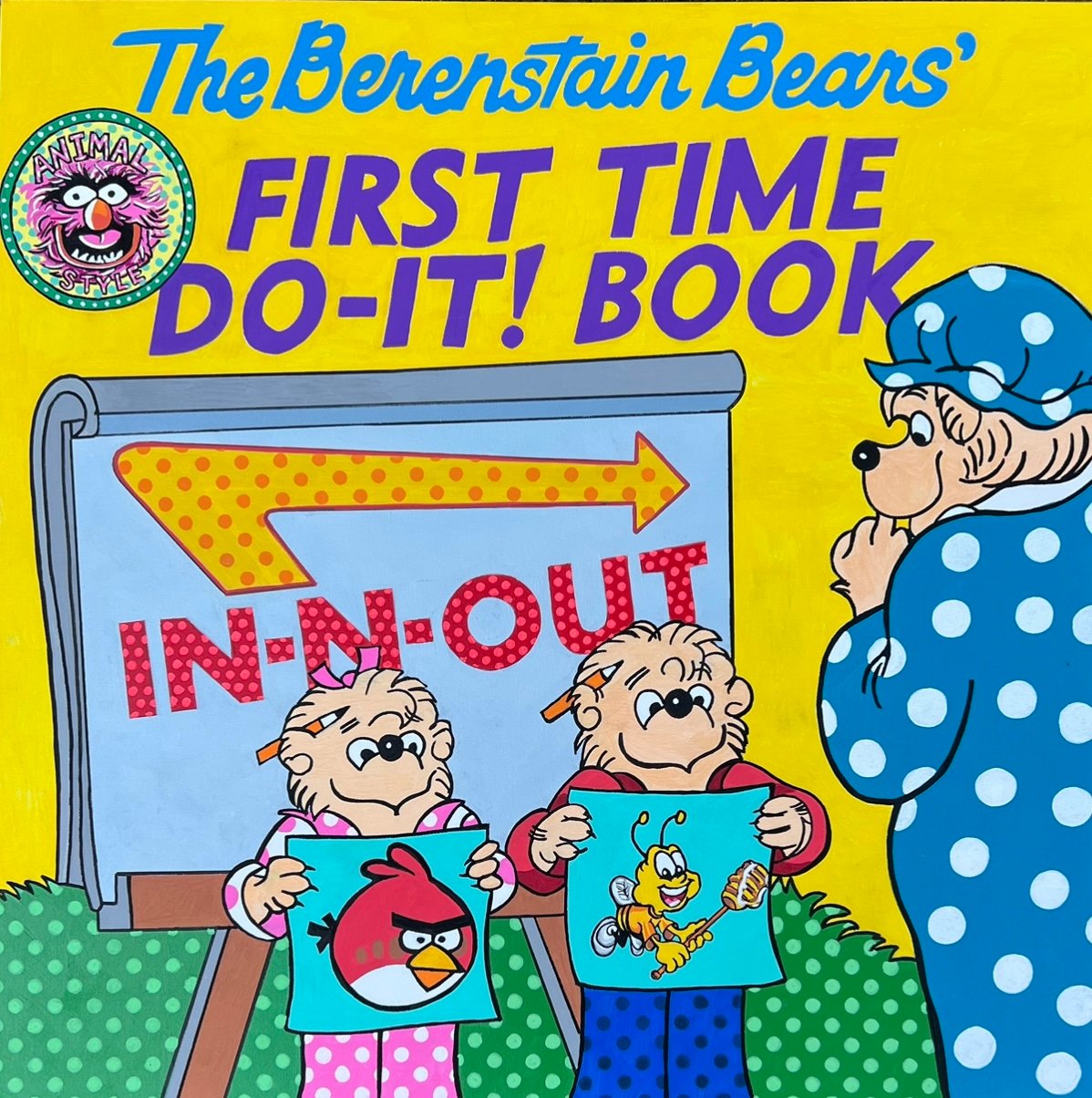 Animal Style T BROWN Art animal-style-t-brown-art